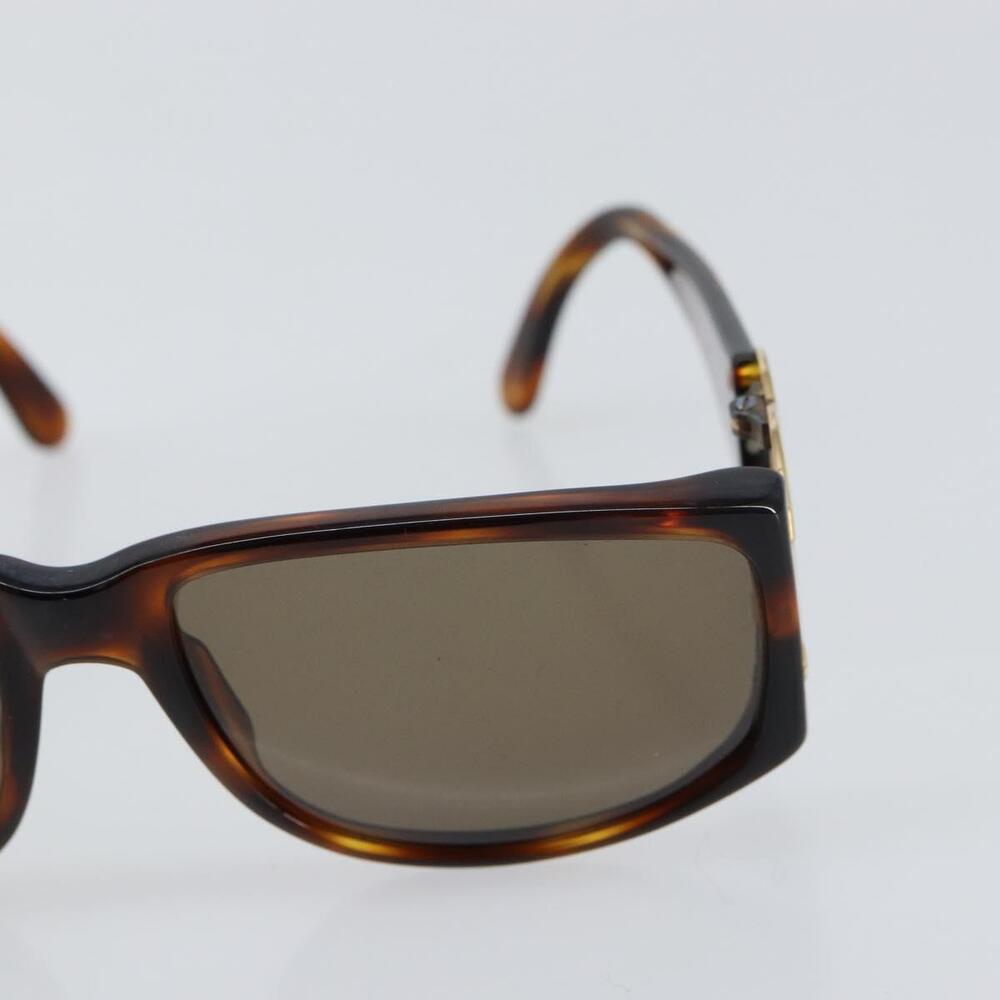 CHANEL COCO Mark Sunglasses plastic Brown CC Auth yk20054 - Picture 7 of 12